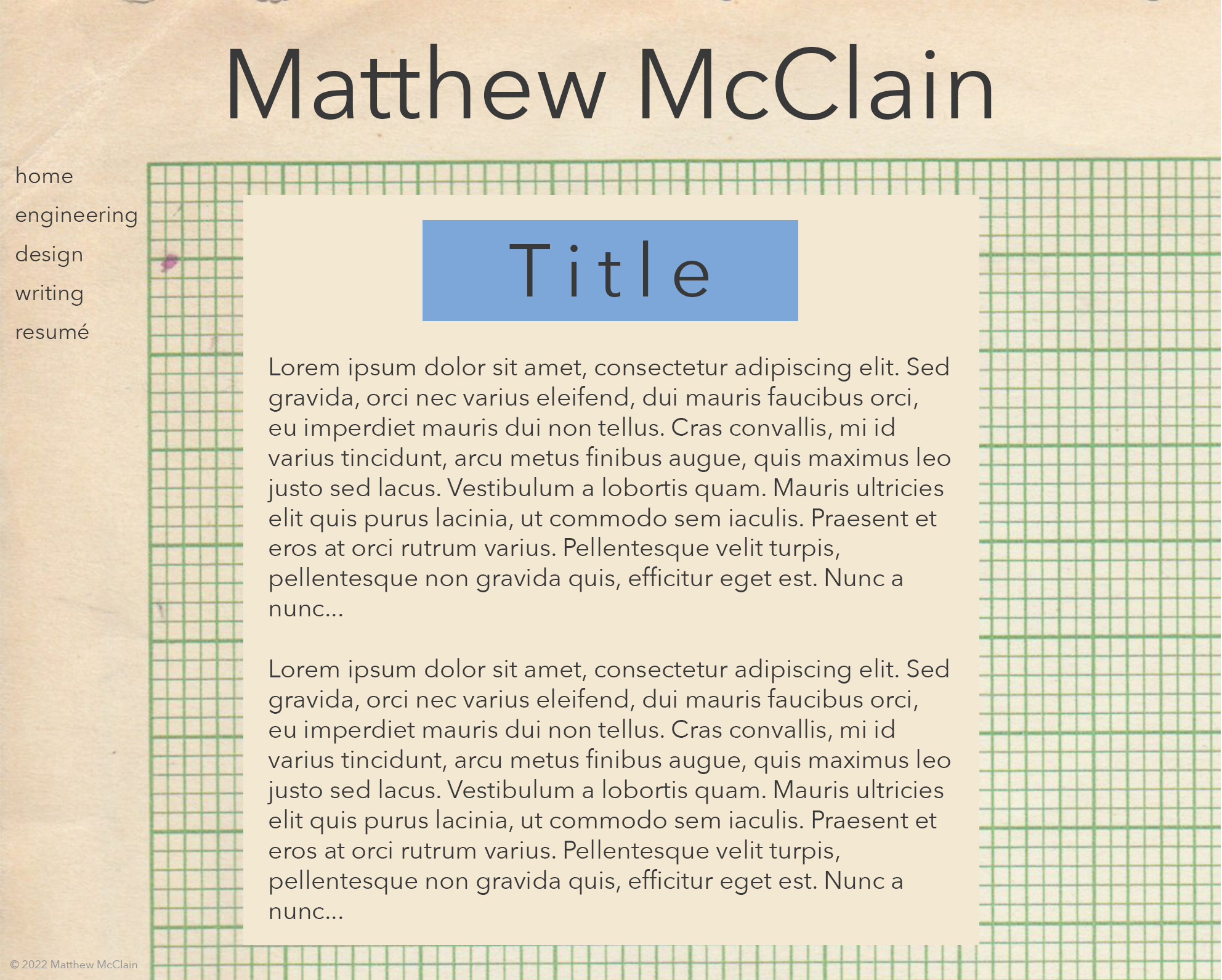 Final draft of prose page